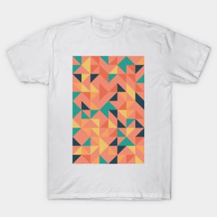 Creative Geometric Colourful Triangle Pattern #33 T-Shirt